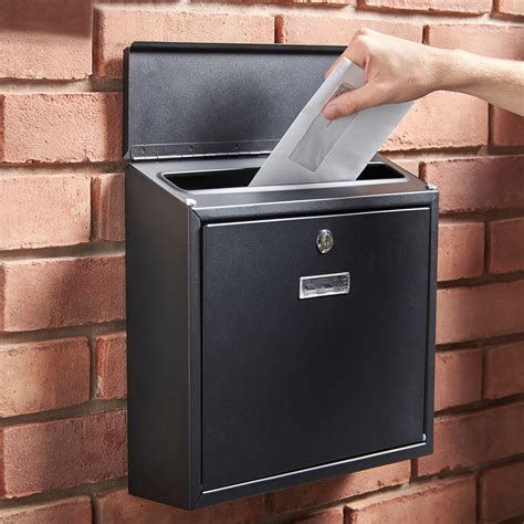 metal outdoor post box|outside wall mounted post box.